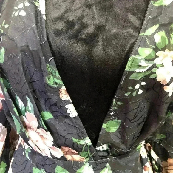 Lulus Feeling Cherished black Floral Ruffled Wrap Tiered Maxi Dress - Picture 9 of 15